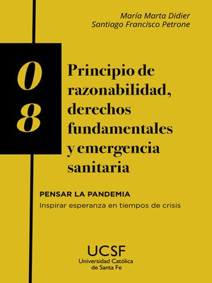 cover image of Principio de razonabilidad, derechos fundamentales y emergencia sanitaria